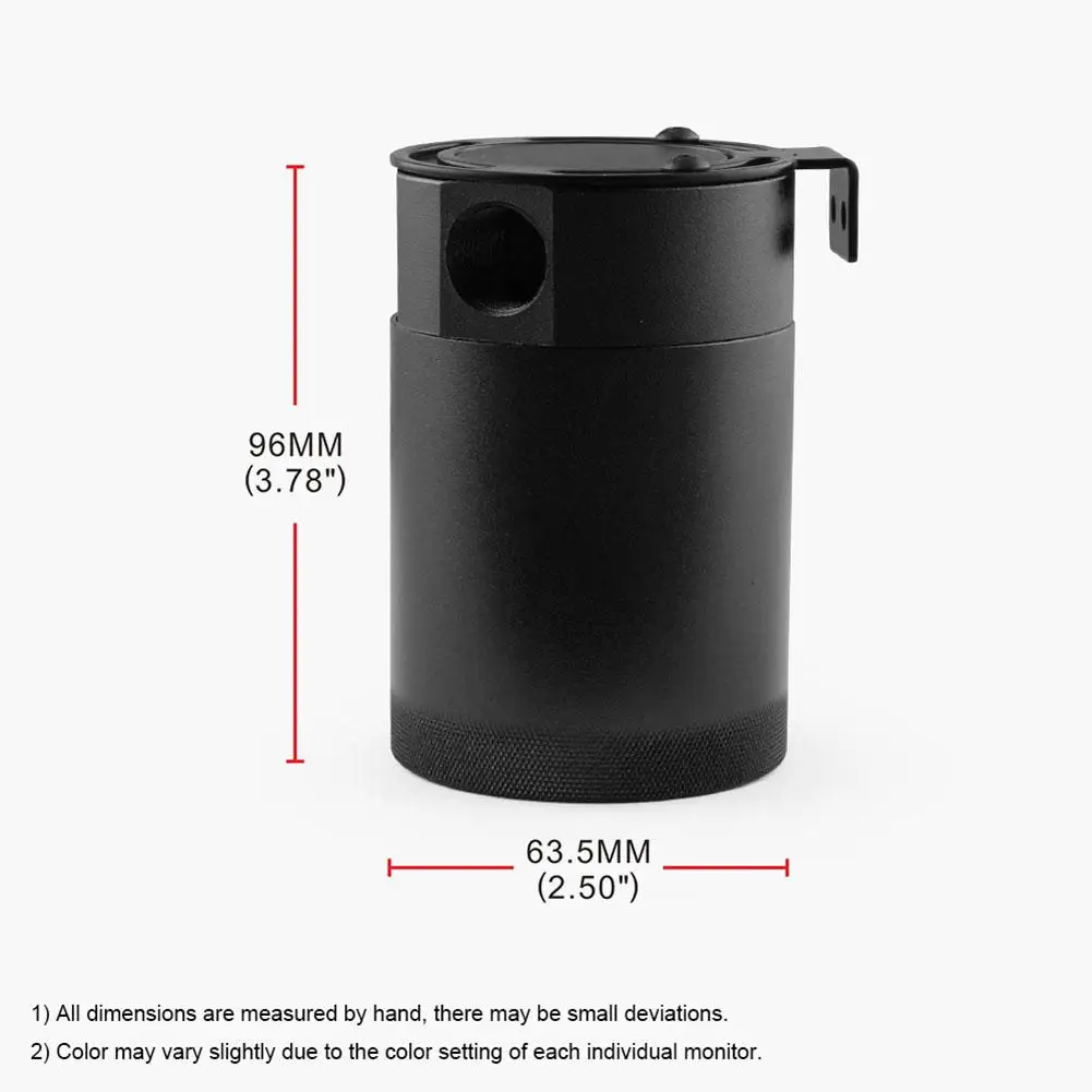 Общий Масляный баллон для автомобиля черный Компактный 3 портовый