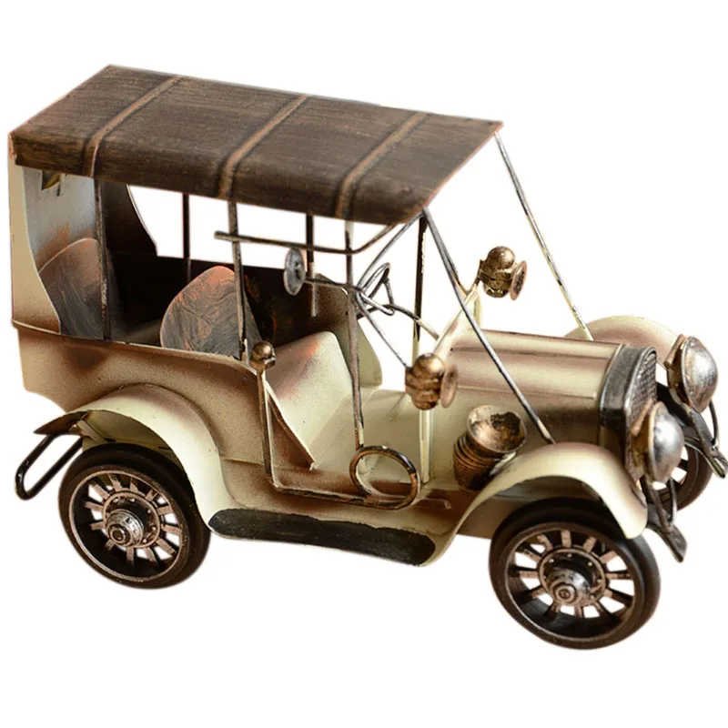 Винтажные металлические автомобильные поделки старинная модель Кара настольное