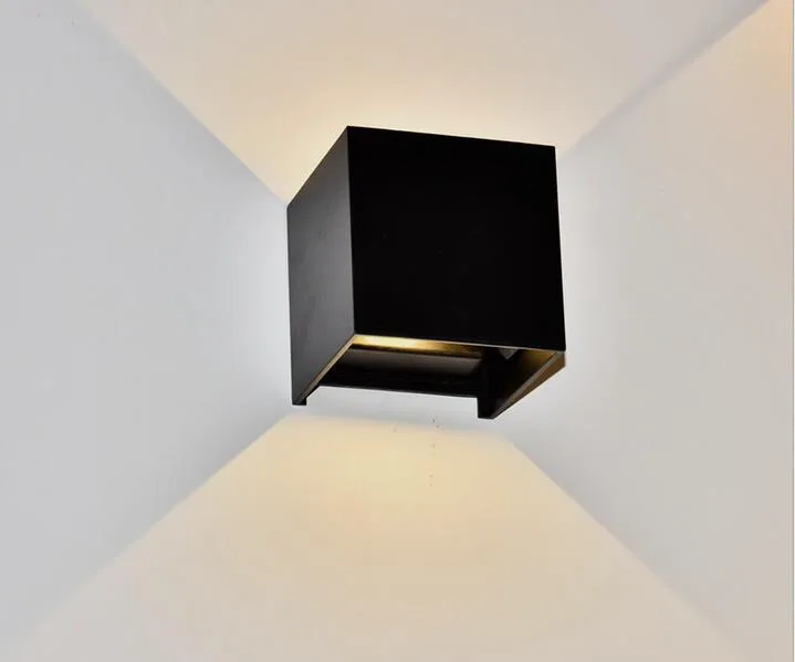 Kopen IP65 6W 10W Kubus Verstelbare Opbouw Outdoor Led Verlichting, Led Outdoor Wandlamp, Up Down Led Wandlamp