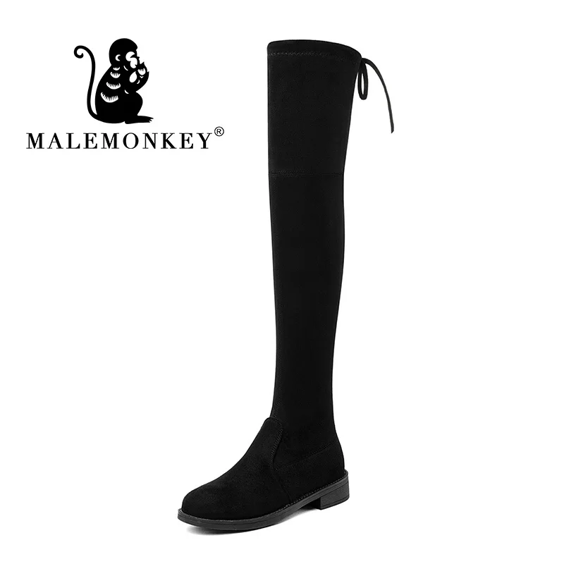 2019 зимние сапоги до бедра высокие женские ботинки повседневная обувь туфли на