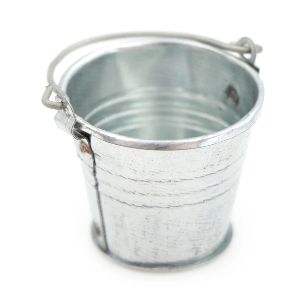 1/12 металлические ведра для полива сада миниатюрное украшение детей куклы