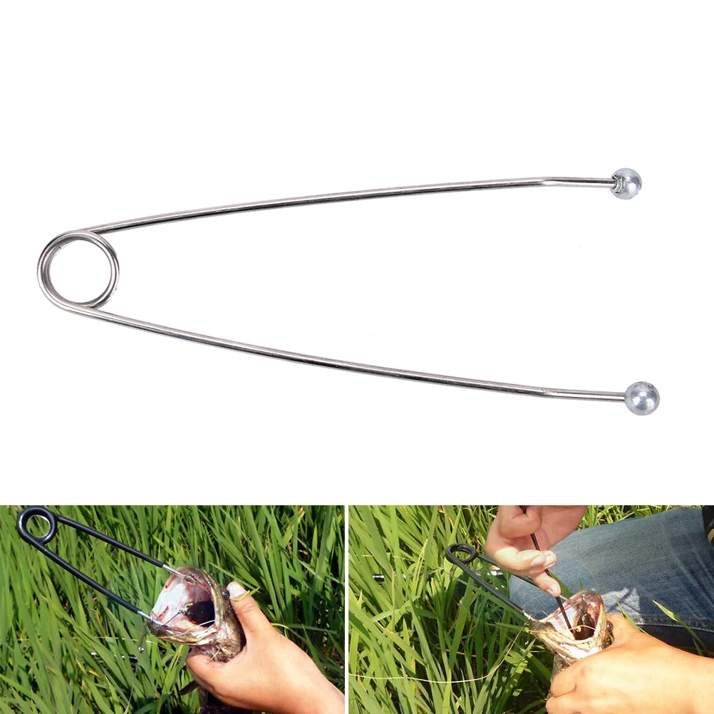 

Silver Snakehead Spherical Durable Accesories Piler Mouth Opener Lip Grip Lure Tools Fish Gripper Unhooking Device Tackle