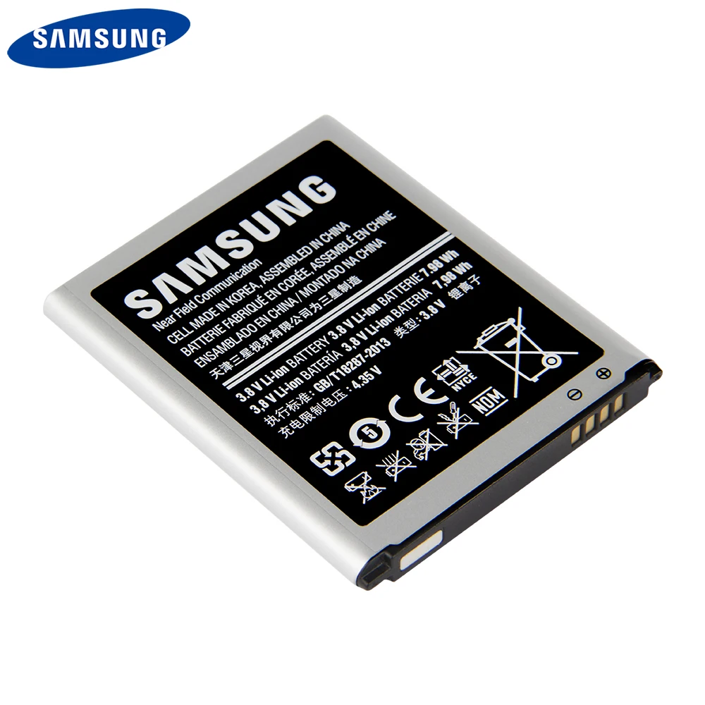 Оригинальная Аккумуляторная батарея Samsung Φ для Galaxy S3 I9300 EB-L1G6LLU I9308 L710 I535 Подлинная