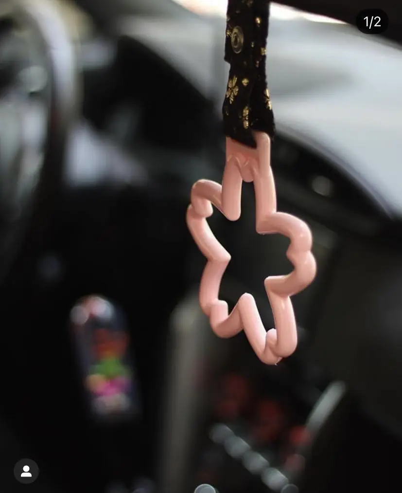 

Original From Japan Style Sakura Heart Ring Genuine Jdm Pull Loop Tokyo Car Mirror Decor