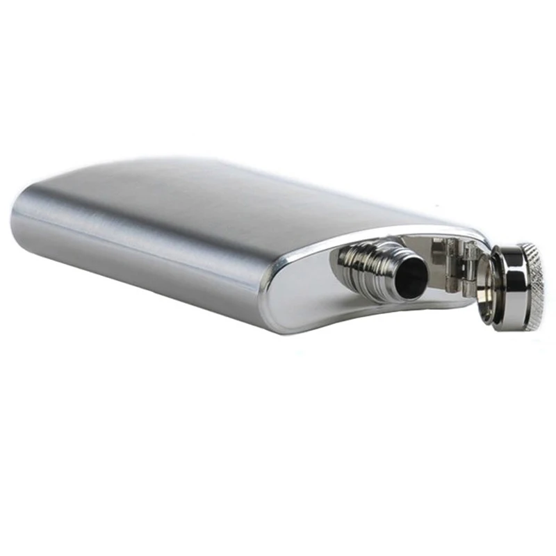 Нержавеющая сталь плоская фляжка фляга для виски бутылка стеклянная