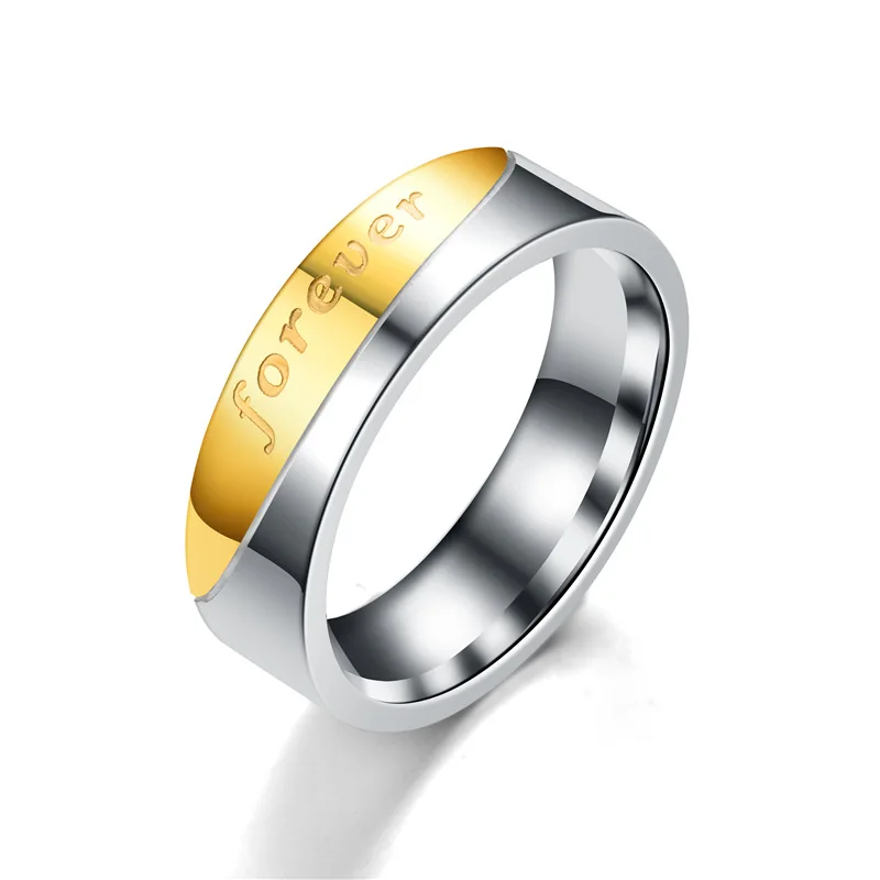 Новые модные парные кольца из нержавеющей стали Романтика маленькая форма ног обручальное кольцо Перманентная Любовь ювелирные изделия для женщин и мужчин - Цвет основного камня: style 4 men