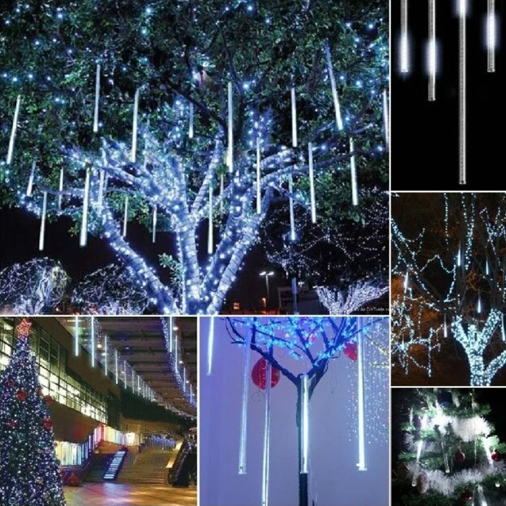 

LED Light String RGB Outdoor Meteor Shower Waterproof Indoor Tube String 30cm Garden Decor Shopping Mall Store