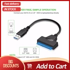 3 кабеля Sata-USB адаптер 6 Гбитс для 2,5 дюймового внешнего SSD HDD жесткого диска 22 Pin Sata III Кабель USB 3,0 подключение к порту