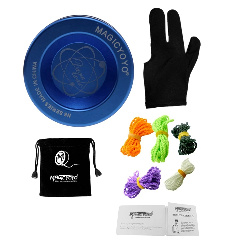

MAGICYOYO N8 Unresponsive Yoyo Alloy Aluminum Yo Yo + 5 Strings + Glove+Yoyo Bag