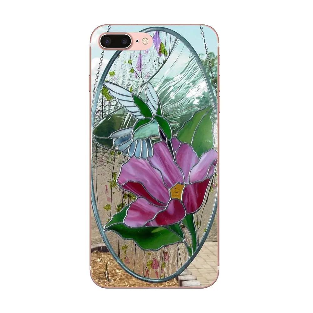 Чехол из ТПУ с рисунком Алисы витражное стекло для iPhone 11 Pro Max Plus X XS XR 8 7 6S SE 4S 5 5C 5S 2020