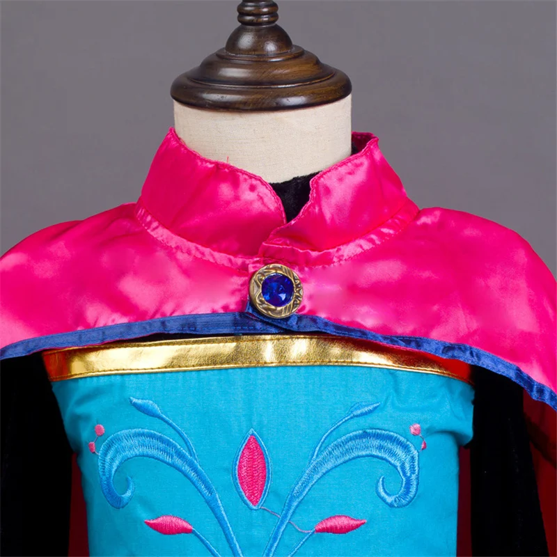 Обувь для девочек принцессы Анны из мультфильма Холодное сердце платье в