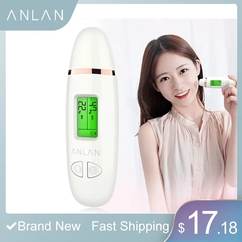 Анализатор содержания масла кожи ЖК цифровой увлажнение на лице метр батарейках