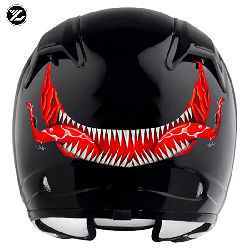 Мотоцикл 3D наклейка на шлем Водонепроницаемый украшение от солнца спортивный