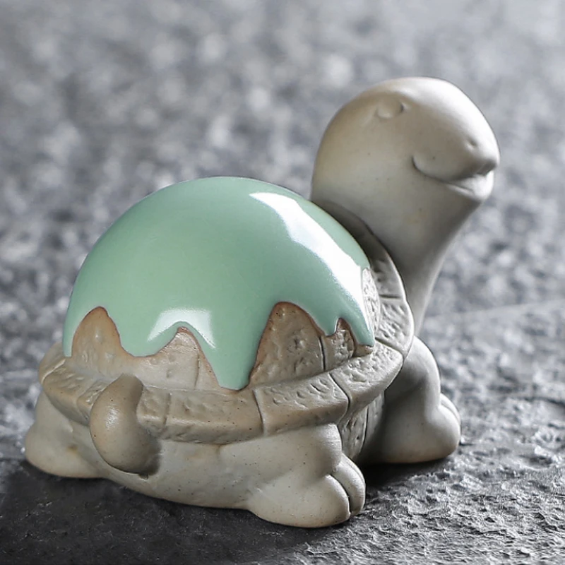 SENDIAN-Accesorios de cer&aacute;mica para t&eacute; de tortuga peque&ntilde;a, resistente a altas temperaturas, para mascota, horno Ru, 2021-3