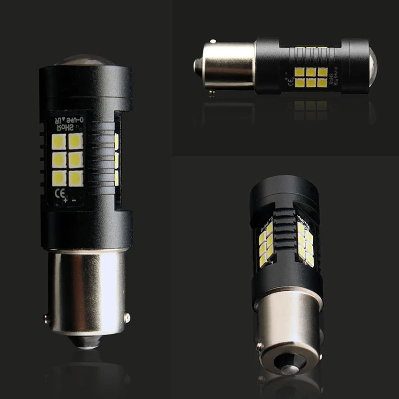 

1 Pc New 1156 BA15S P21W 21SMD LED Car Tail Backup Reverse Light Bulbs 1200Lm White