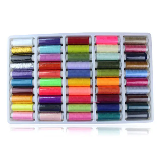 50 шт. набор швейных ниток для домашнего шитья нитки ручного катушки из полиэстера