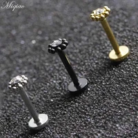 miqiao 2pcs explosive sweet round multifunctional ear bone studs and lip nails exquisite piercing jewelry
