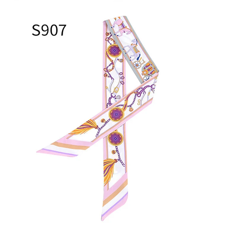 Женский шелковый шарф с принтом TOYOOSKY 2019 модный головной платок длинные шарфы