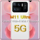 Смартфон глобальная версия M11 Ultra, 7,0 дюйма, HD экран, 16 + 512 ГБ, 7200 мА  ч, Android