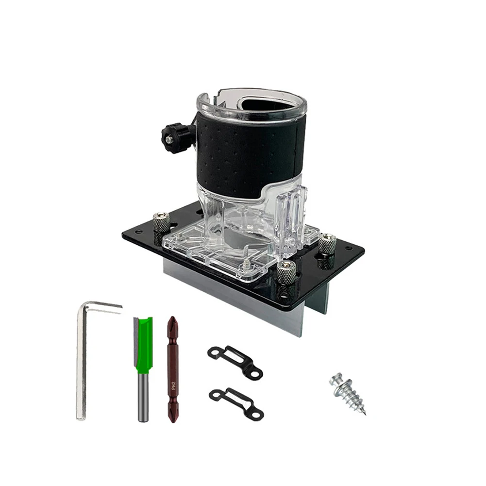 

Router Trimming Machine Workbench Guide Table Balance Slotter Milling Flip Board with Base Woodworking Chamfering Tool Set