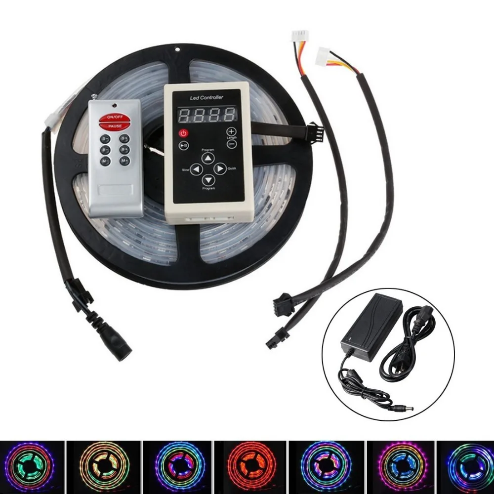 

5M 6803 133 Change 5050 RGB Dream Color LED Strip & 133 Change RF Controller