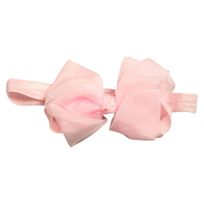 2019 Детская повязка для волос цветок девочки розовые Ленточные резинки маленьких