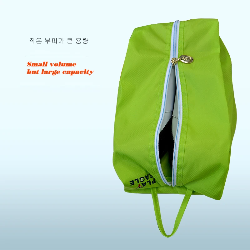 Portable Waterproof Travel Shoe Bag Polyester Storage Pouches Convenient Organizer Shoes Sorting Zipper Foldable | Спорт и