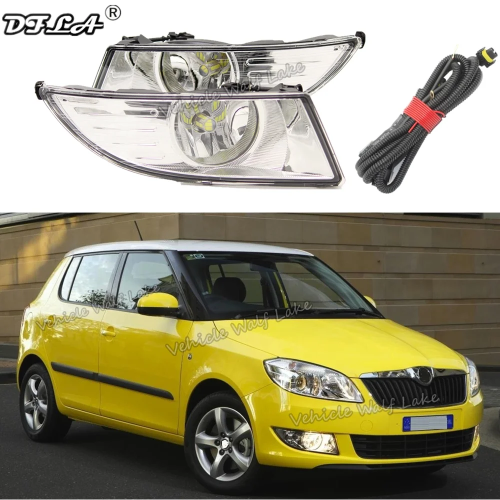 Автомобильный противотуманный светильник для Skoda Fabia MK2 5J 2011 2012 2013 2014 2015