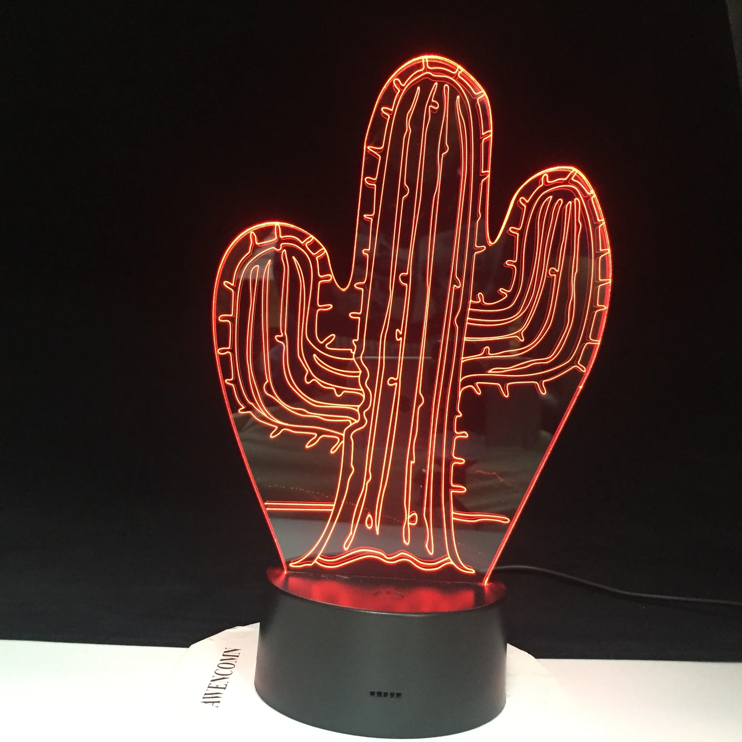 Светодиодный ночник Cactuar Final Fantasy ночник для Декор для детской комнаты свет для мальчиков лучший подарок кактус 3d светодиодный ночник 4313