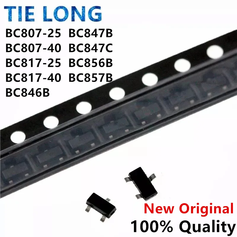 100 шт. Φ BC846B BC847B BC847C BC848B BC856B BC857B SOT23 BC807 BC817 BC846 BC847 BC856 BC857