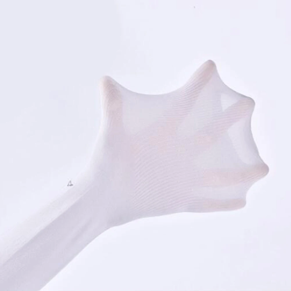 

Summer Sun UV Protection Finger Sleeves Outdoor Driving Arm Cover Unisex Solid Color Simple Breathable Cool Arm Sleeves