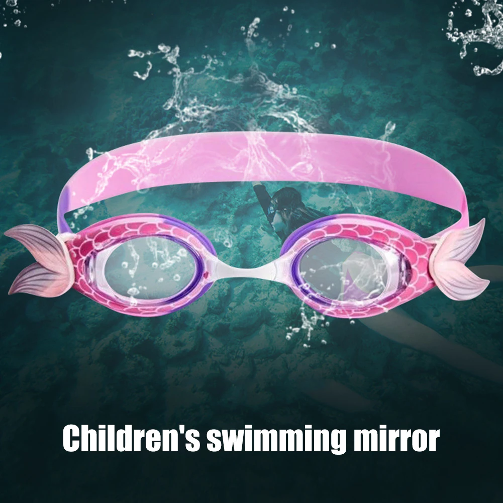 

Cartoon Swimming Goggles Anti-Fog Anti-Leakage UV Protection Soft Silicone Swim Glasses for Kids Diving Surfing