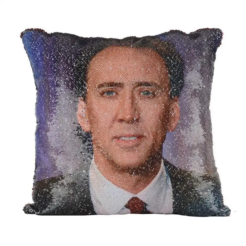 40x40cm Shining Sequins Pillow Color Changing Case Magical Pillowcase Cage Sofa Cushion Cover Home Bed Decor | Дом и сад