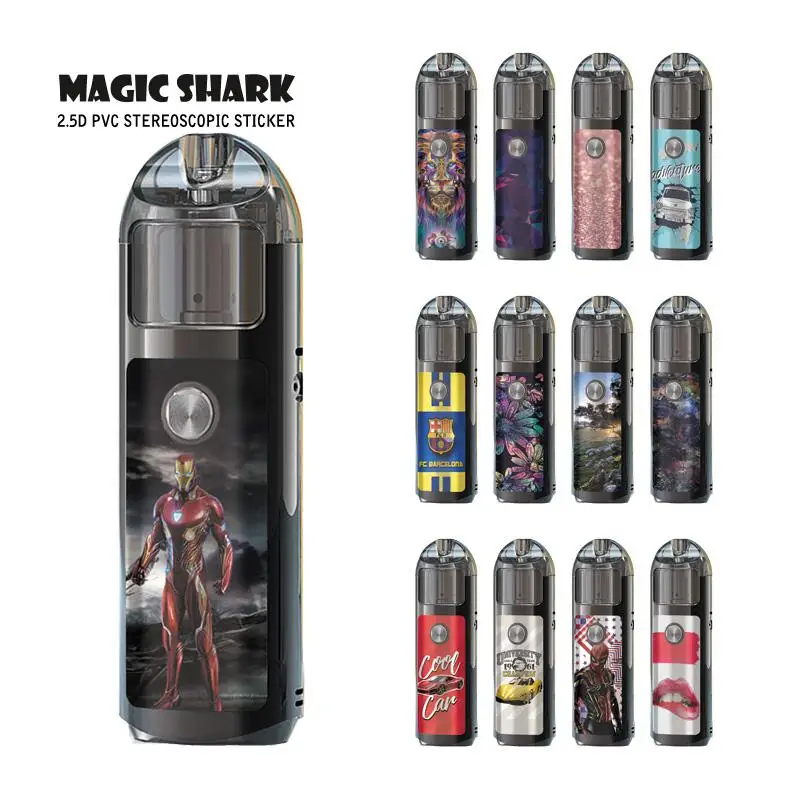 Волшебная Акула автомобиль Лев губы ПВХ стерео Pod КРЫШКА электронной сигареты