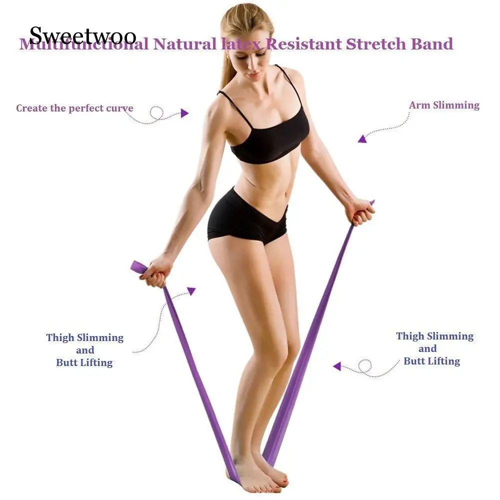 5 цветов Йога сопротивление резинки спортивной тренировки Фитнес оборудование