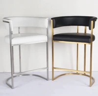 hot selling high foot chair gold stainless steel pub chair velvet bar stool for party event club