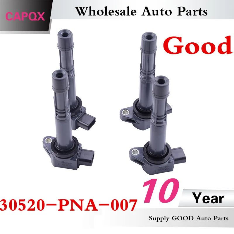 CAPQX 4 шт. катушка зажигания 30520 PNA 007 для CIVIC ACCORD ODYSSEY RB1 CRV Stream Integra DCS FRV Element 1996 2011 2.0L