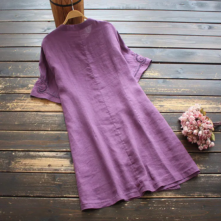 Традиционная китайская одежда для женщин топ-Ципао ханьфу летняя рубашка с