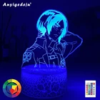 Новейшая акриловая 3d лампа Ymir Attack on Titan для домашнего декора комнаты, детский подарок, светодиодный ночсветильник Ymir, аниме