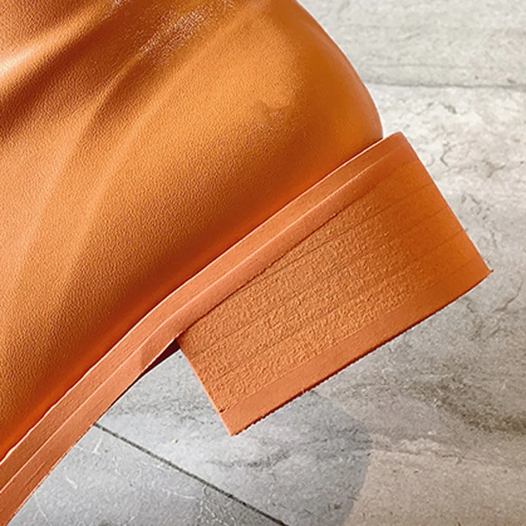 Женские зимние ботинки цвет оранжевый зеленый белый ботильоны для женщин