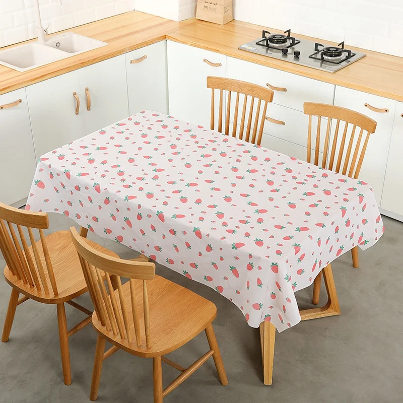 Скатерть для обеденного стола прямоугольная пластиковая скатерть с принтом в