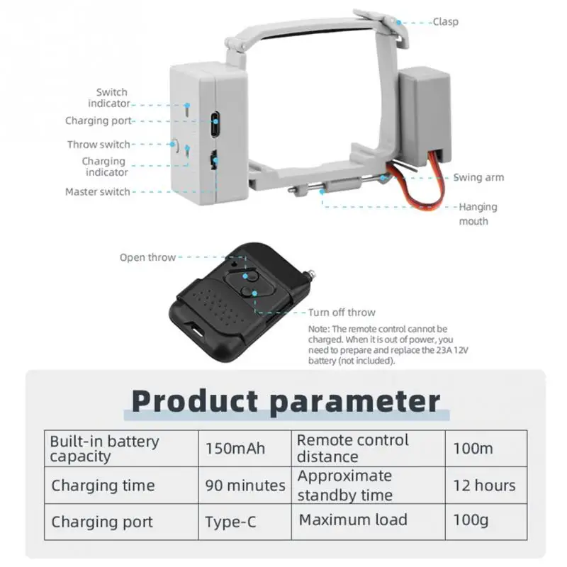 

Royal Mini2 Thrower Item Classification Aircraft Accessory Set Abs Material Suitable For Fimi x8se 2020