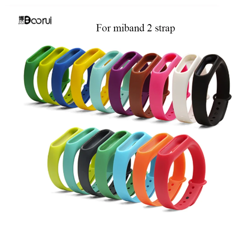 Умные аксессуары BOORUI mi band 2 ремешок для замены xiaomi mi band 2 спортивный силиконовый браслет на запястье с различными цветами