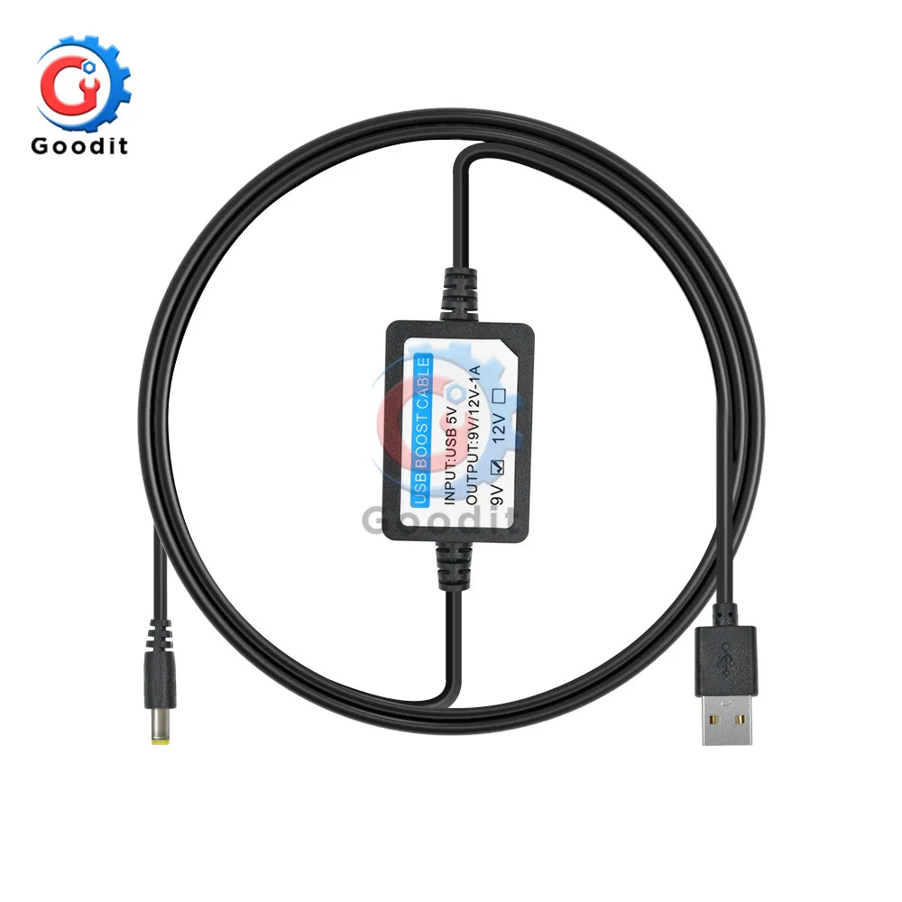 DC 5V 9V 12V 1A Step Up USB заряд кабель линейный усилитель Мощность конвертер адаптер iphone