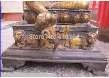 31 &quotнепальский буддизм Бронзовая позолота зеленая статуя Будды Tara Guan yin Avalokitesvara |