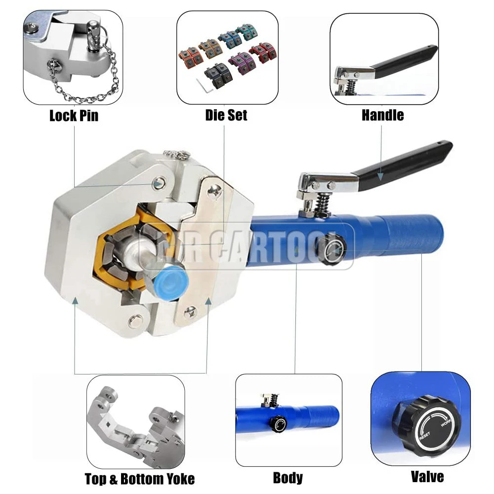 MR CARTOOL автомобильные Щипцы для шланга A/C ручные наборы гидравлических шлангов