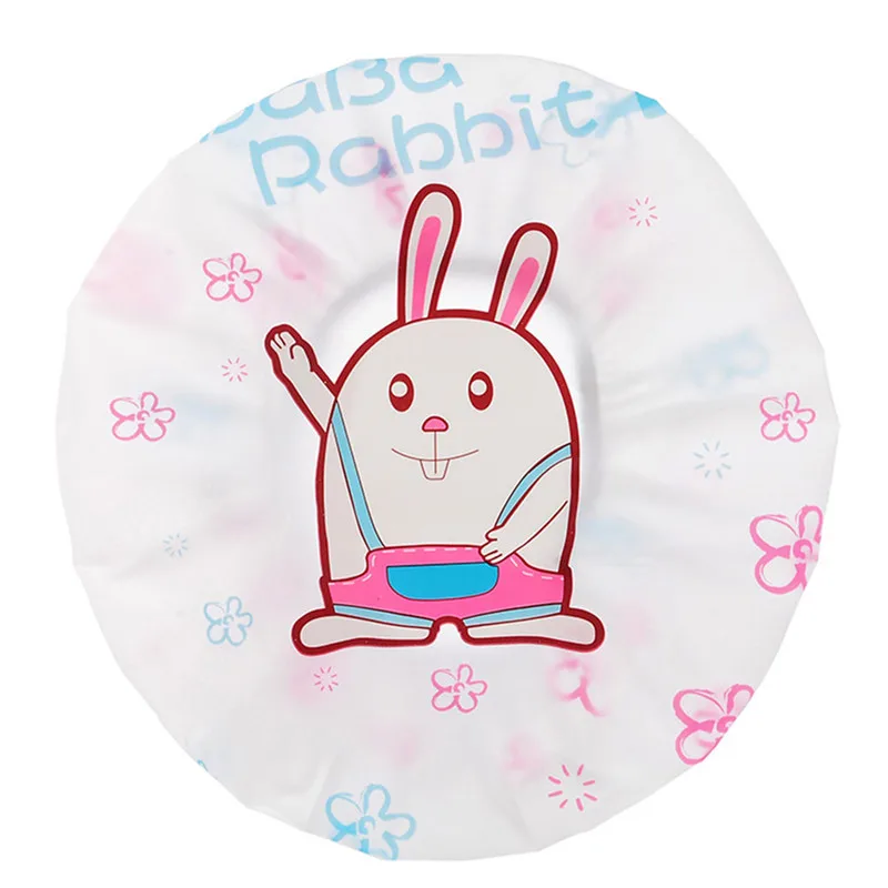 Милая мультяшная шапочка для душа с принтом животных 3 цвета водонепроницаемые