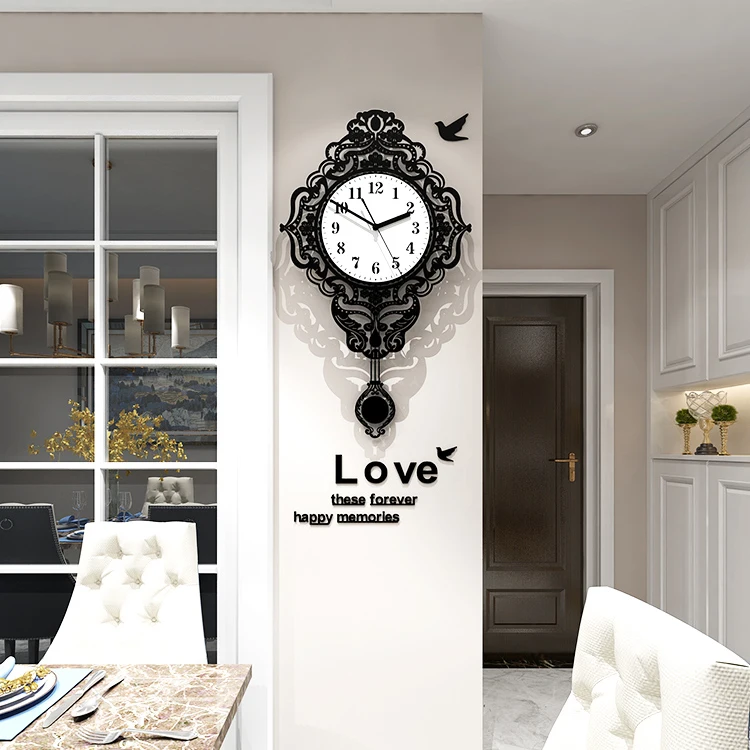 Настенные часы в современном стиле европейские тихие простые креативные модные