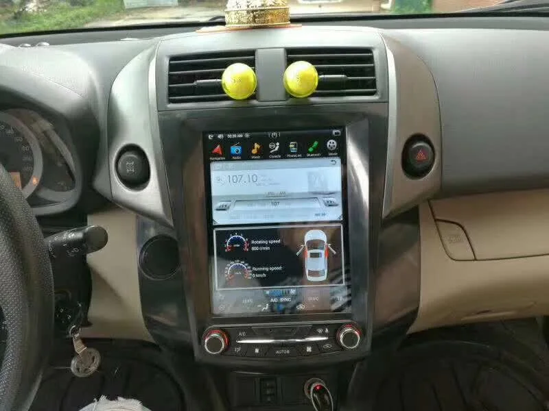 Автомобильный DVD-плеер в стиле Tesla на Android 9 0 без CD GPS-навигация для TOYOTA RAV4 2006-2012