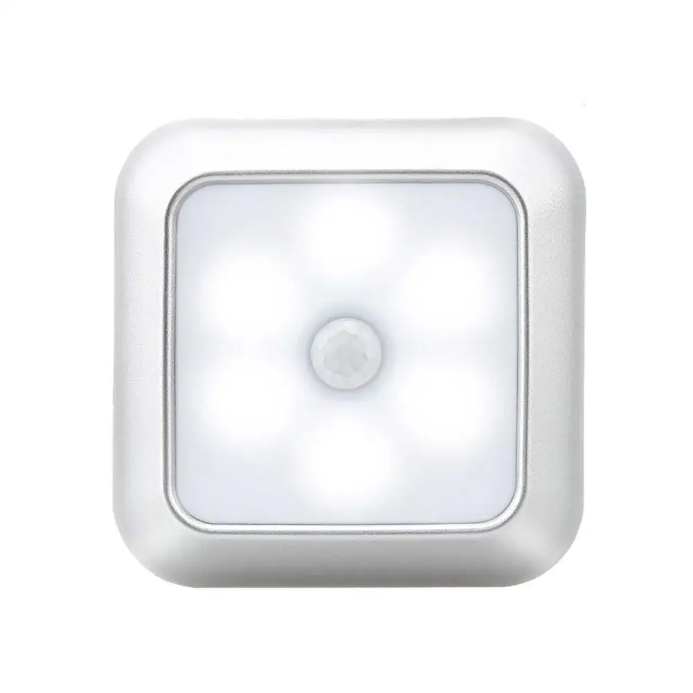 

6Leds Night Light Infrared PIR Motion Sensor Light Under Cabinet Light Wireless Wall Kitchen Closet Lamp